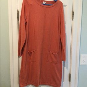 J.Jill Salmon/Coral Dress, Size L
